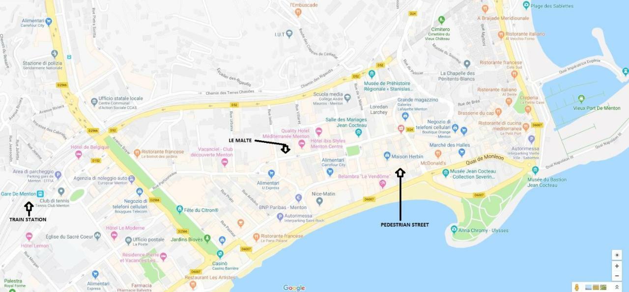 Ferienwohnung Le Malte Menton Exterior foto
